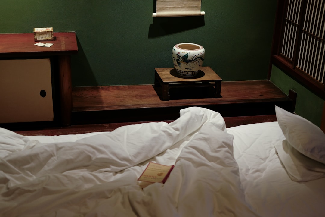 elderly person sleepless night bedroom insomnia