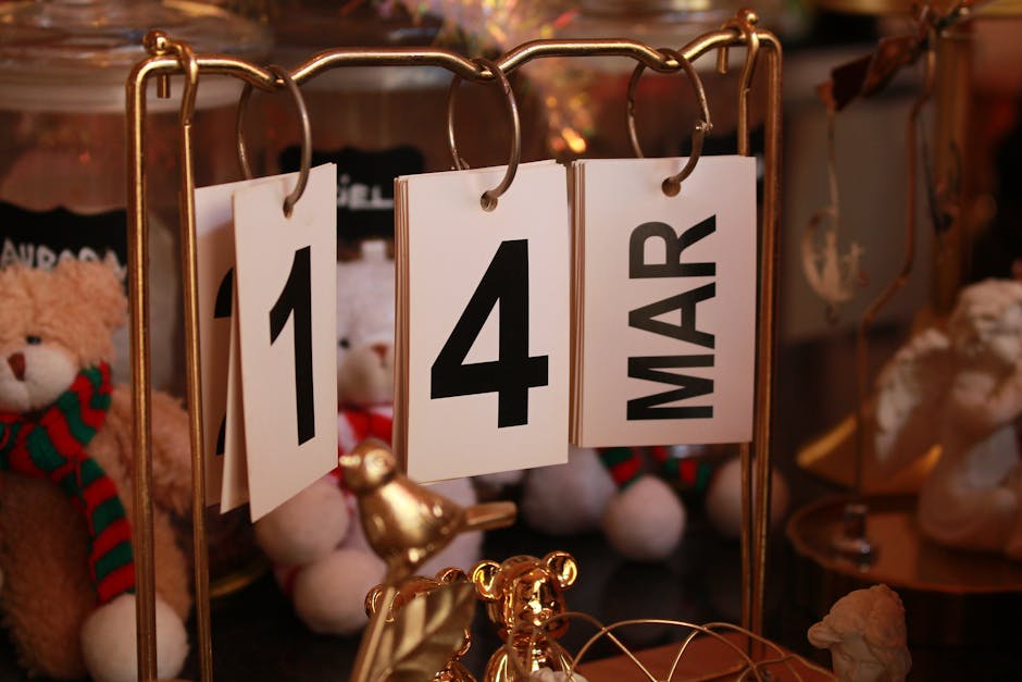 D-Day countdown calendar planning schedule important date